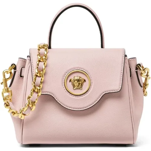 Schultertasche aus genarbtem Leder mit Medusa-Detail - Versace - Modalova