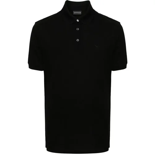 Cotton Polo Shirt with Embroidered Logo , male, Sizes: 3XL, XL, L, 2XL - Emporio Armani - Modalova