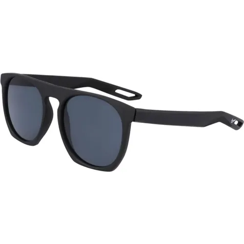 Sunglasses, unisex, , Size: 52 MM FlatSpot Sunglasses Matte Dark Grey - Nike - Modalova