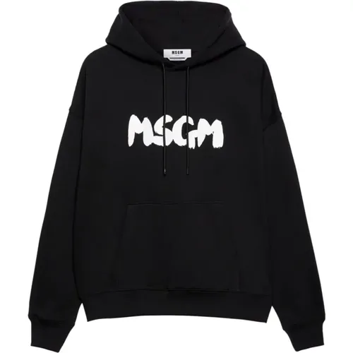 Hoodies, male, , Size: XL Hoodie Sweatshirt Aw24 - Msgm - Modalova