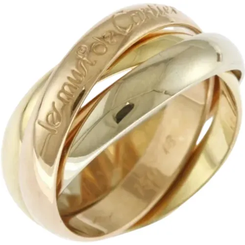 Pre-owned Jewellery, female, , Size: ONE SIZE Pre-owned Yellow Gold rings - Cartier Vintage - Modalova