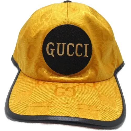 Pre-owned Accessories, female, , Size: ONE SIZE Pre-owned Canvas hats - Gucci Vintage - Modalova