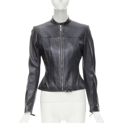 Pre-owned Leather outerwear , female, Sizes: S - Gucci Vintage - Modalova