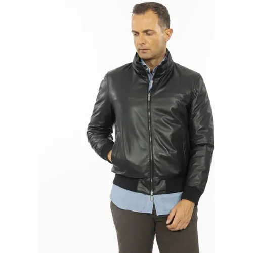Leather Jacket , male, Sizes: 2XL - Gimo's - Modalova