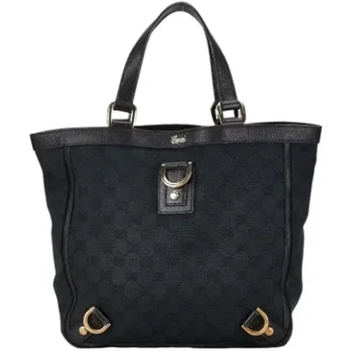 Pre-owned Tote Bags, female, , Size: ONE SIZE Pre-owned Canvas gucci-bags - Gucci Vintage - Modalova