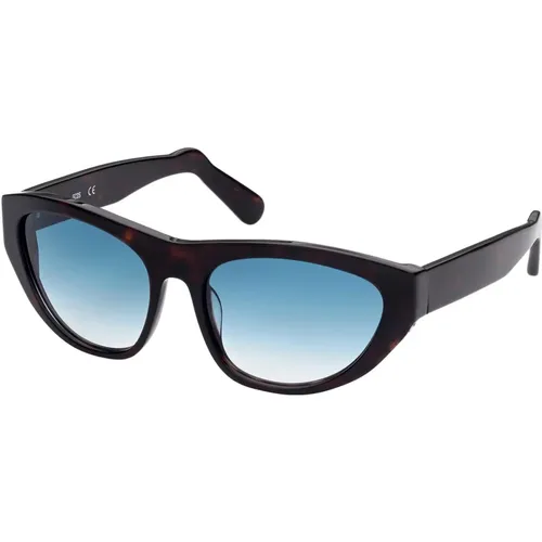 Dark Havana/Green Blue Shaded Sunglasses , unisex, Sizes: 58 MM - Gcds - Modalova