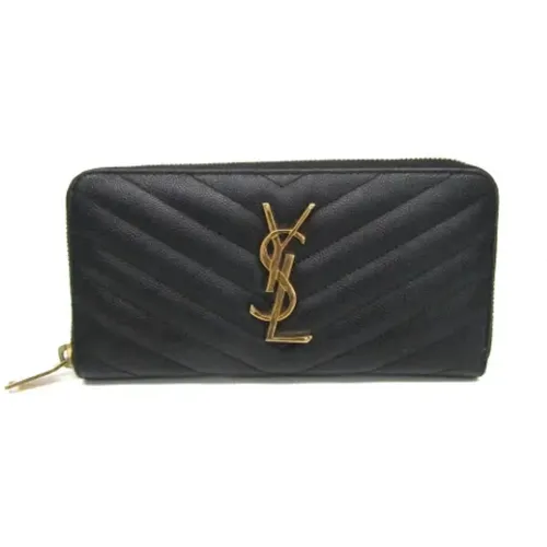 Pre-owned Wallets, female, , Size: ONE SIZE Pre-owned Leather wallets - Yves Saint Laurent Vintage - Modalova