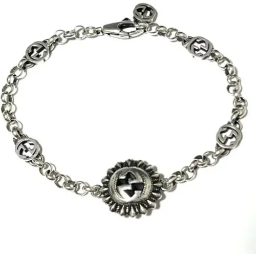 Pre-owned Jewellery, female, , Size: ONE SIZE Pre-owned Silver bracelets - Gucci Vintage - Modalova