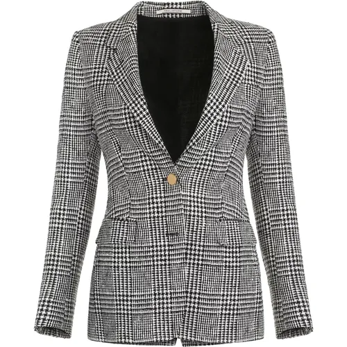 Blazers, female, , Size: S Single-breasted Two-button Jacket - Tagliatore - Modalova