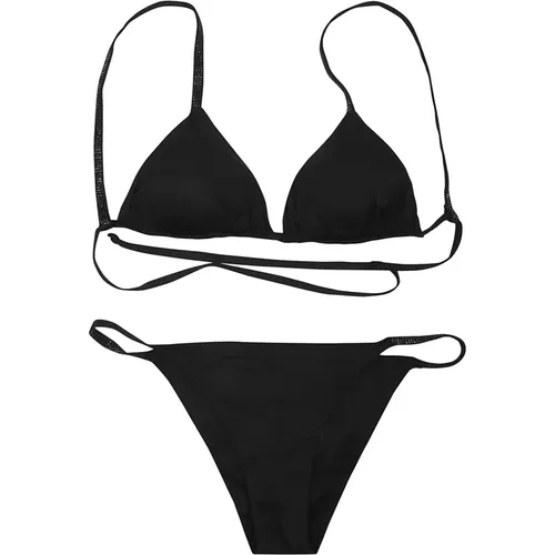 Triangle Swimsuit with Slip Barrette , female, Sizes: S, XS - Fisico - Modalova
