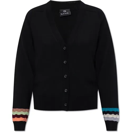 Woll-Strickjacke , Damen, Größe: S - PS By Paul Smith - Modalova