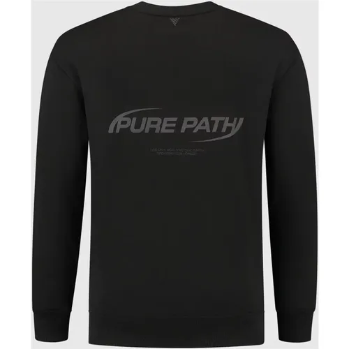 Cosmic Orbit Sweater Men , male, Sizes: M, L, S, XL - Pure Path - Modalova