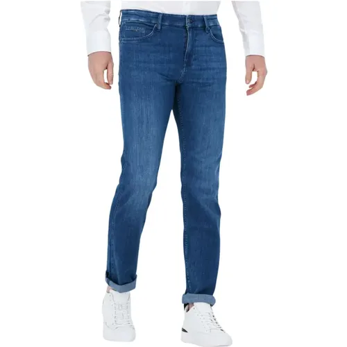 Slim Fit Jeans Delaware3 Blau , Herren, Größe: W33 L34 - Hugo Boss - Modalova