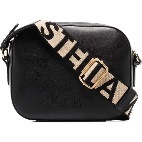 Alter Mat Shoulder Bag with Gold Hardware and Logo Detail , female, Sizes: ONE SIZE - Stella Mccartney - Modalova