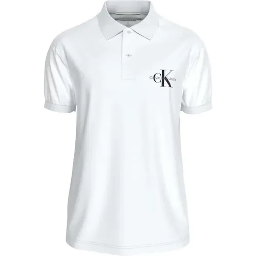 Monograma Short Sleeve Polo - Calvin Klein - Modalova