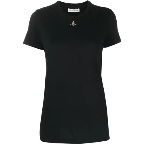 Orb Logo Baumwoll T-Shirt - Vivienne Westwood - Modalova