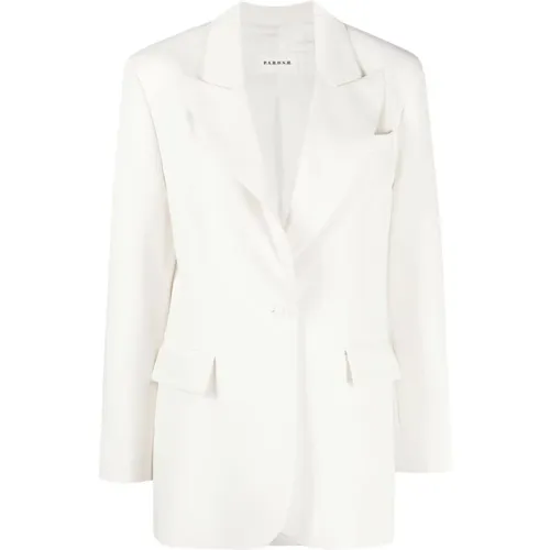 Blazers, female, , Size: XS Cream Jacket - Monopetto Style - P.a.r.o.s.h. - Modalova