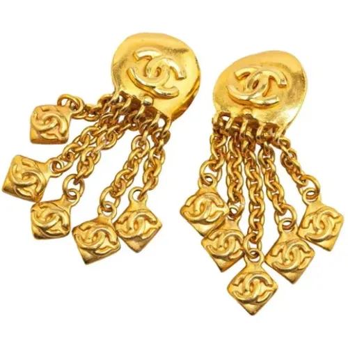 Pre-owned Metal earrings , female, Sizes: ONE SIZE - Chanel Vintage - Modalova