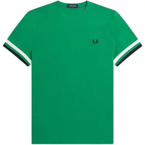 Bold Stripe Piqué Shirt , male, Sizes: M, S - Fred Perry - Modalova