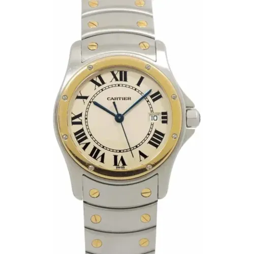 Pre-owned Yellow Gold watches , female, Sizes: ONE SIZE - Cartier Vintage - Modalova