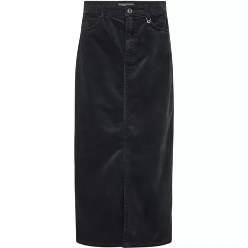 Corduroy Skirt with Pockets and Slits , female, Sizes: W32, W28, W30, W27, W25, W24, W31, W33, W26, W29 - MOS MOSH - Modalova