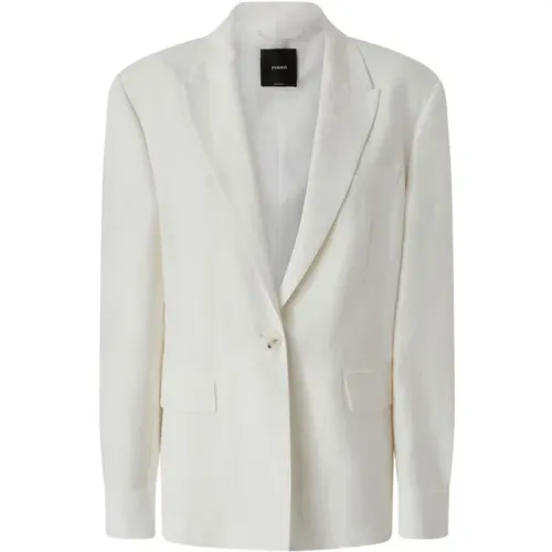 Blazers, female, , Size: S Single-Breasted Tailored Blazer - pinko - Modalova