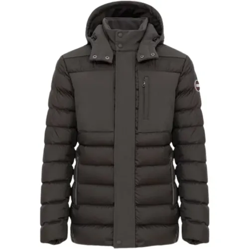 Goose Down Jacket with Removable Hood , male, Sizes: S - Colmar - Modalova