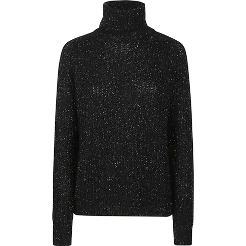 Sweaters with Alpaca and Metallic Fiber , female, Sizes: M, S - Herno - Modalova