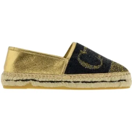 Espadrilles, female, , Size: 7 US Golden Beaded Espadrilles with CH Initials - Carolina Herrera - Modalova