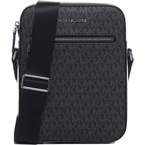 Schwarze Canvas Logo Print Umhängetasche - Michael Kors - Modalova