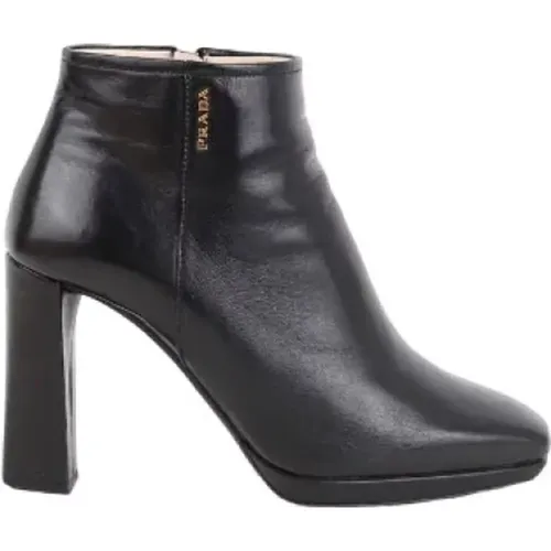 Pre-owned Leather boots , female, Sizes: 2 UK - Prada Vintage - Modalova