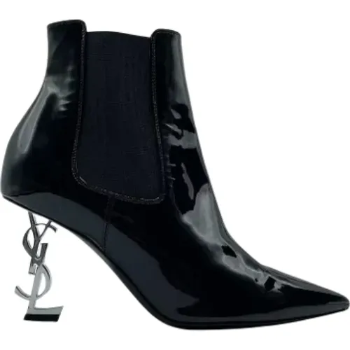 Pre-owned Leather boots , female, Sizes: 5 1/2 UK - Saint Laurent Vintage - Modalova