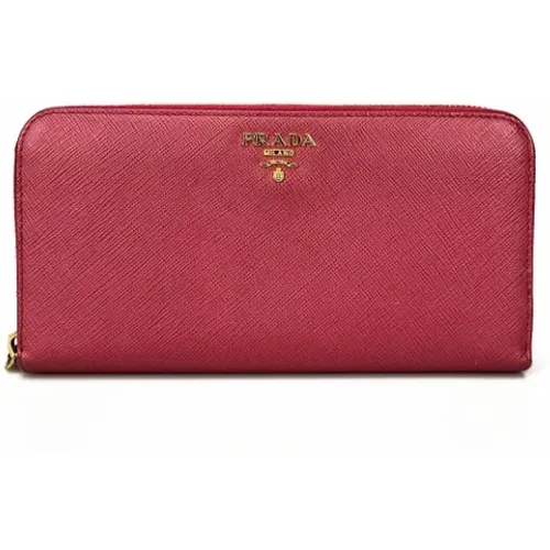 Pre-owned Wallets, female, , Size: ONE SIZE Pre-owned Leather wallets - Prada Vintage - Modalova