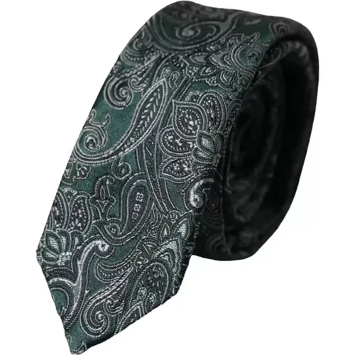 Ties, male, , Size: ONE SIZE Floral Silk Adjustable Men's Tie - Dolce & Gabbana - Modalova