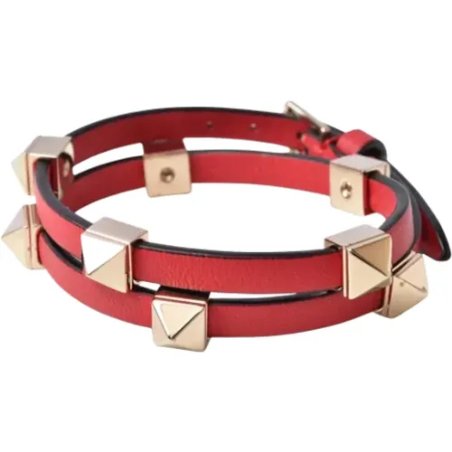 Pre-owned Leather bracelets , female, Sizes: ONE SIZE - Valentino Vintage - Modalova