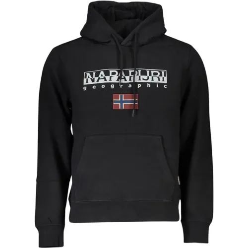 Hoodies, male, , Size: 2XL Hooded Sweatshirt with Logo - Napapijri - Modalova