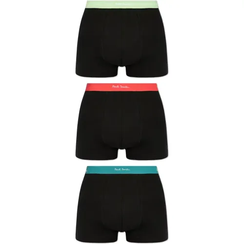 Bottoms, male, , Size: M Three-pack of cotton boxers - Paul Smith - Modalova