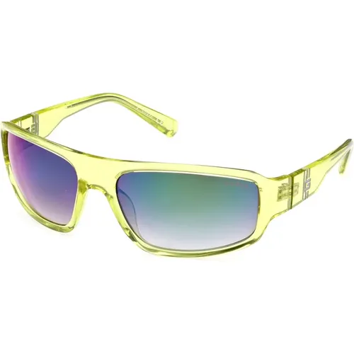 Sunglasses, unisex, , Size: 62 MM Shiny /Smoke Sunglasses - Guess - Modalova