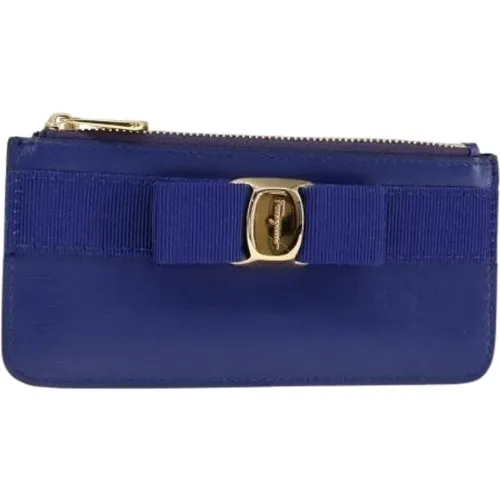 Pre-owned Wallets, female, , Size: ONE SIZE Pre-owned Leather Wallet - Salvatore Ferragamo Pre-owned - Modalova