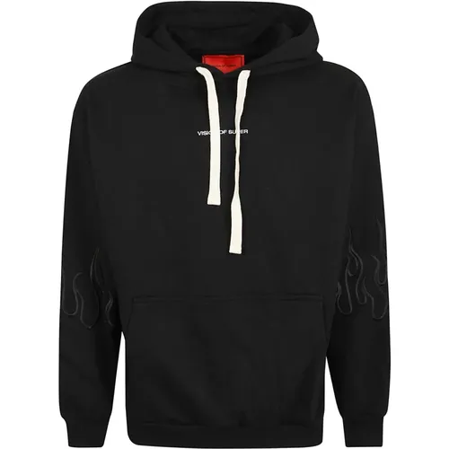 Flame Hoodie , male, Sizes: M, S, XS - Vision OF Super - Modalova