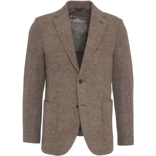 Brauner Blazer Aw24 Herrenmode , Herren, Größe: XL - Circolo 1901 - Modalova