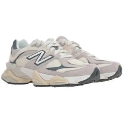 Low-Top Mesh and Suede Sneakers , male, Sizes: 7 1/2 UK - New Balance - Modalova