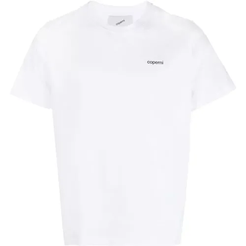 Weiße Logo Boxy T-Shirt Coperni - Coperni - Modalova