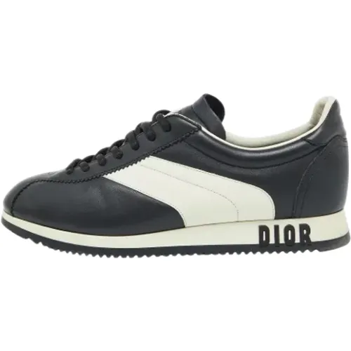 Pre-owned Sneakers, female, , Size: 10 1/2 US Pre-owned Leather sneakers - Dior Vintage - Modalova