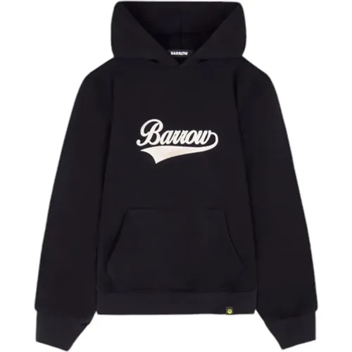 Schwarzer Unisex Hoodie , Herren, Größe: M - BARROW - Modalova