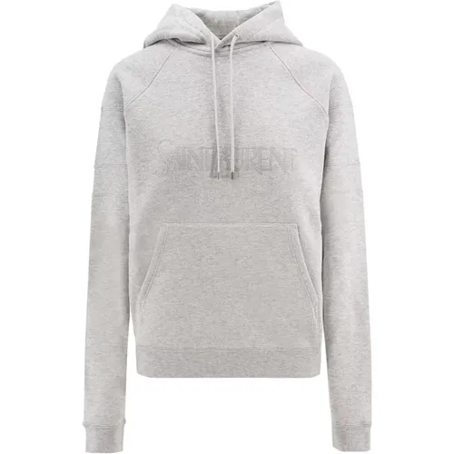 Women's Clothing Sweatshirts Grey Ss24 , female, Sizes: L, M - Saint Laurent - Modalova