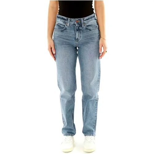 Klassische Straight Fit Jeans , Damen, Größe: W28 L34 - Lee - Modalova