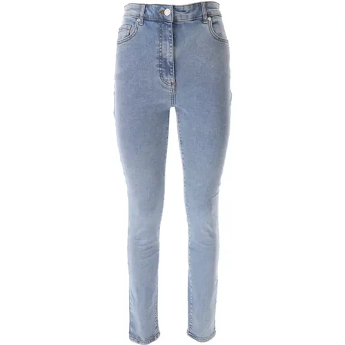 Classic Stretch Cotton Jeans , female, Sizes: W31, W32, W27, W29, W26, W28, W30 - Moschino - Modalova