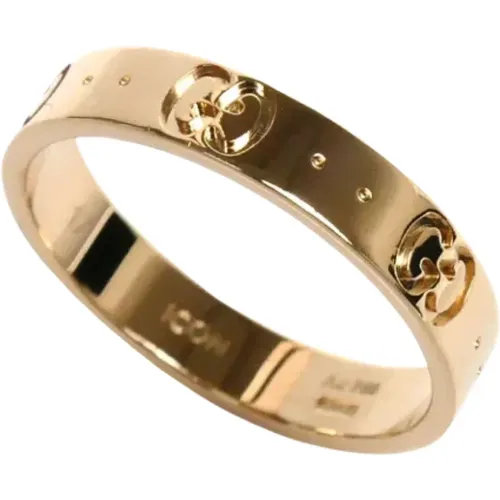 Pre-owned Jewellery, female, , Size: ONE SIZE Pre-owned Rose Gold rings - Gucci Vintage - Modalova