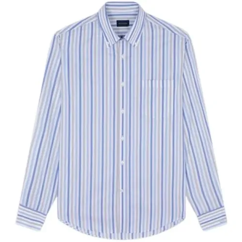 Striped Cotton Shirt Long Sleeve , male, Sizes: 3XL, L, M, 6XL, 5XL, 2XL, 4XL, XL - PAUL & SHARK - Modalova